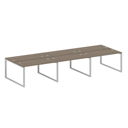 Рабочая станция Metal System Style БО.СМ-6.3 4200x1475x750 (Вяз/Серый металл)