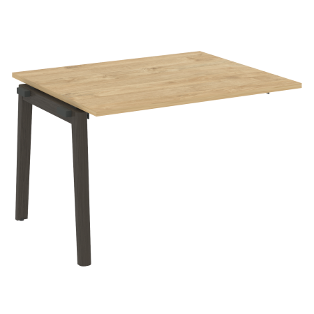 Проходной наборный элемент переговорного стола на деревянных опорах Onix Wood OW.NPRG-2 1180x980x750 (Тиквуд Светлый/Дуб Темный)