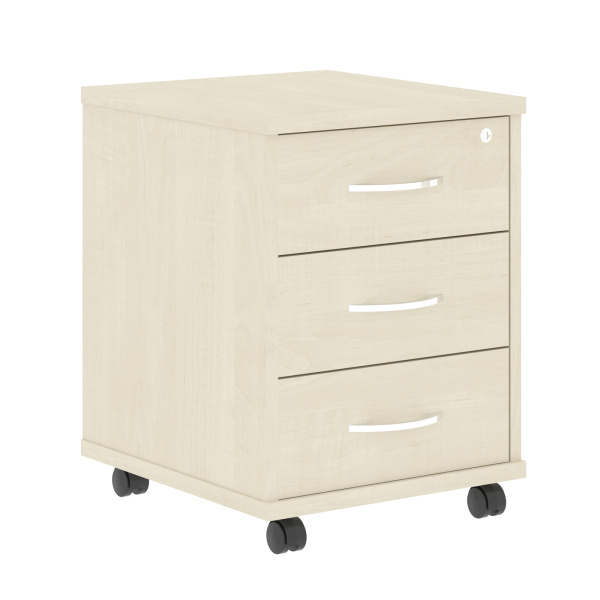 Тумба подкатная 3 ящ. Имаго ТМ-3 412x450x556 (Клен-металлик)