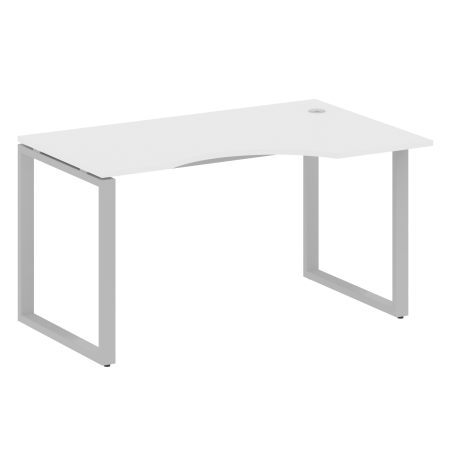 Стол криволинейный правый Metal System Style БО.СА-2 Пр 1400x900x750 (Белый/Серый металл)