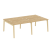 Рабочая станция на деревянных опорах Onix Wood OW.D.RS-4.2.7 2360x1475x750 (Тиквуд Светлый/Дуб Темный) Рабочая станция на деревянных опорах Onix Wood OW.D.RS-4.2.7 2360x1475x750 (Тиквуд Светлый/Дуб Темный)