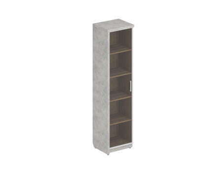 Шкаф (Комплект № 7 Wood&Stone СФ-534501 + СФ-535505 537x454x2083 (Дуб Чарльстон/Бетон Чикаго)