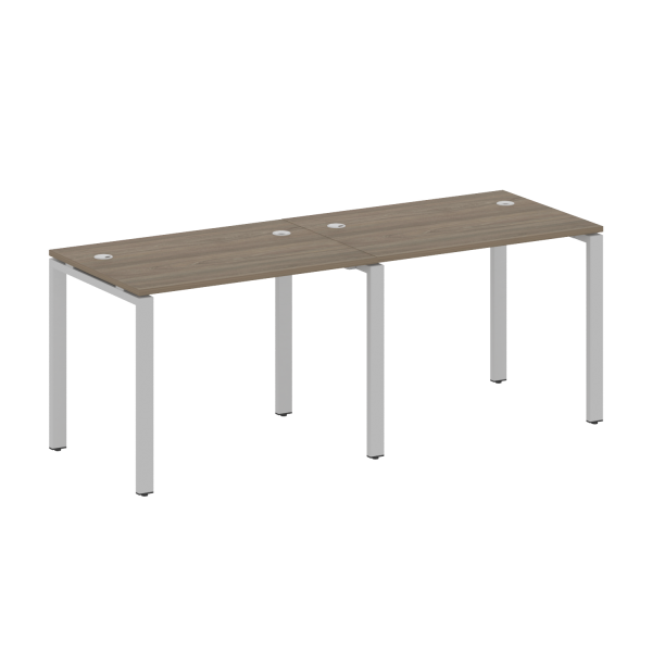 Рабочая станция на 2 раб.места Metal System Style БП.СМ-2.1 2000x720x750 (Вяз/Серый металл) Рабочая станция на 2 раб.места Metal System Style БП.СМ-2.1 2000x720x750 (Вяз/Серый металл)