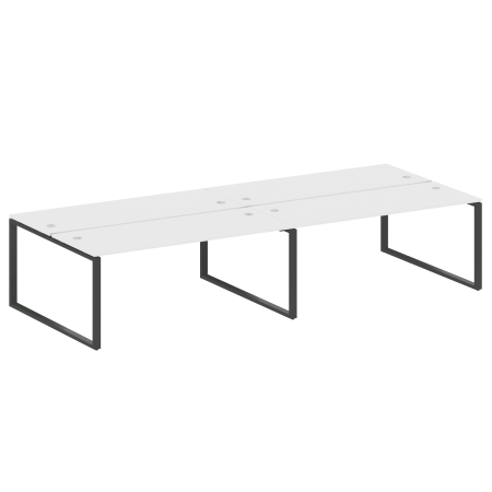 Рабочая станция Metal System Style БО.СМ-4.5 3600x1475x750 (Белый/Антрацит металл)