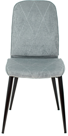 Стул для кухни KF-3_2 комплект 2шт серо-голубой Light 28 металл черный на ножках (KF-3/LT28_2) (Серо-голубой)