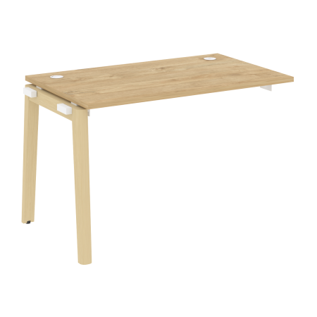 Наборный элемент рабочей станции на деревянных опорах Onix Wood OW.1.NRS-2.7 1180x720x750 (Тиквуд Светлый/Дуб Светлый)