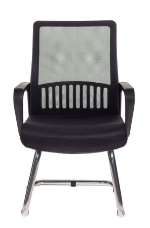 Кресло MC-209 черный TW-01 TW-11 сетка/ткань полозья металл серебристый (Черный) Кресло MC-209 черный TW-01 TW-11 сетка/ткань полозья металл серебристый (Черный)