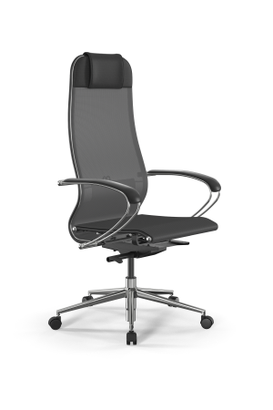 Кресло для руководителя Метта SynchroSit 10 B1-104K - T /Um00/Nb00/K1cL(M23.B23.G18.W02) (Серый)