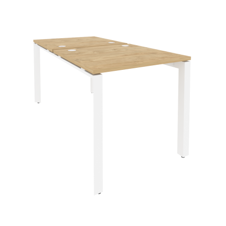 Рабочая станция на П-образном м/к Onix O.MP-D.RS-2.0.8 780x1635x750 (Тиквуд Светлый/Белый Металл)