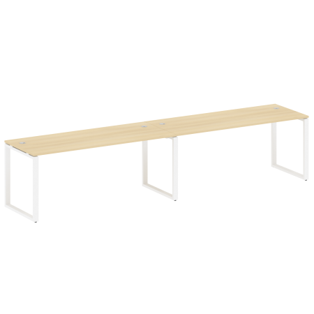 Рабочая станция Metal System Style БО.СМ-2.5 3600x720x750 (Акация/Белый металл)