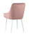 Стул Диана велюр пыльно-розовый ножки белые (Стул Диана пыльно розовый)