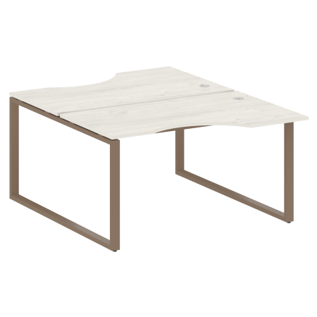 Рабочая станция криволинейная Metal System Style БО.РАС-СА-2.2 1400x1835x750 (Дуб Наварра/Мокко металл)