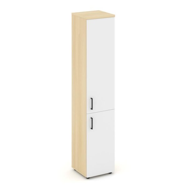 Шкаф высокий узкий SN.STU.E-104(R) (400х400х1982) (Акация Лорка/Белый)