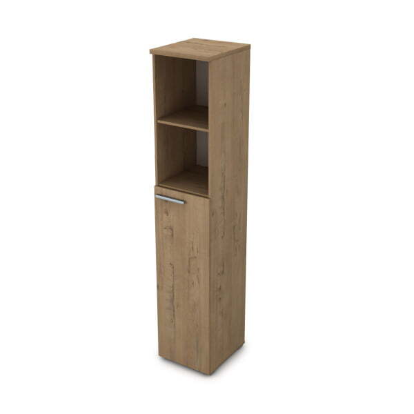 9П.005.3 Пенал высокий с открытой полкой (400x450x2045) (Teakwood) 9П.005.3 Пенал высокий с открытой полкой (400x450x2045) (Teakwood)