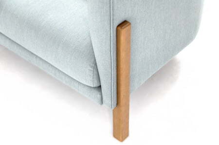 TORDINO Диван 3-местный высокий (СЕРО-ГОЛУБ/ОРЕХ)