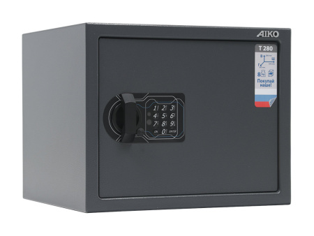 Мебельный сейф AIKO Т-280 EL (Графит) Мебельный сейф AIKO Т-280 EL (Графит)