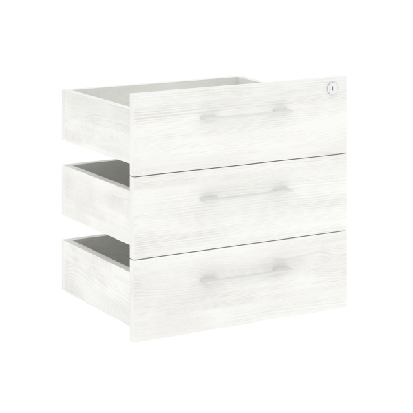 Блок ящиков тумбы стационарной LT.YK (Снежная Патина)