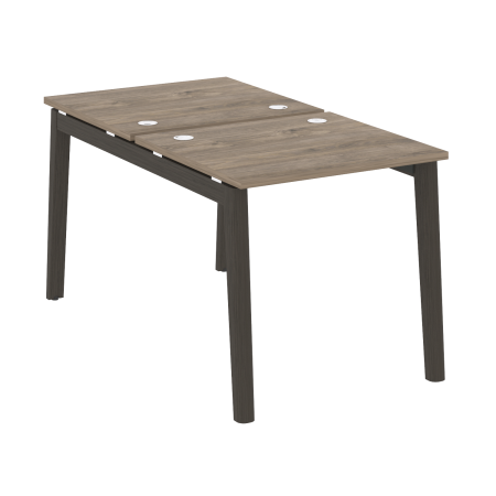 Рабочая станция на деревянных опорах Onix Wood OW.D.RS-2.0.7 780x1475x750 (Тиквуд Темный/Дуб Темный)