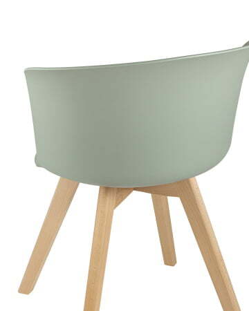 Стул Blossom с подушкой серо-зеленый (Стул пластиковый Blossom серо-зеленый) Стул Blossom с подушкой серо-зеленый (Стул пластиковый Blossom серо-зеленый)