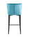 Стул полубарный Матео велюр темно-бирюзовый (Стул полубарный Матео темно-бирюзовый)