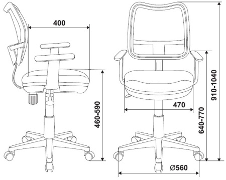 Кресло детское CH-W797 салатовый TW-03A сиденье салатовый TW-18 сетка/ткань крестов. пластик пластик (Салатовый)