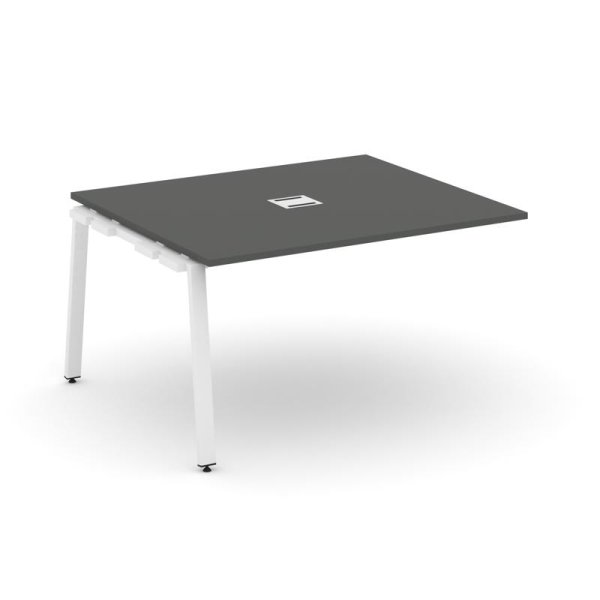 Проходной наборный элемент переговорного стола SN-6A.NSPRG-034 (1580х1180х750) (Антрацит/Металл Белый)