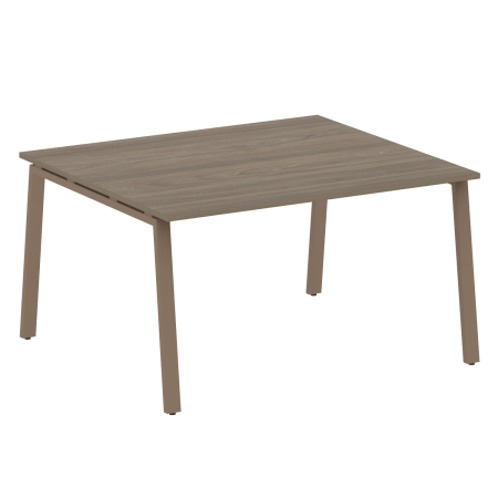 Стол для переговоров (1 столешница) на А-образном м/к Metal System Style БА.ПРГ-1.3 1400x1235x750 (Вяз/Мокко металл)