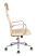 Кресло руководителя KB-9N/ECO бежевый эко.кожа с подголов. крестов. металл хром (Бежевый)