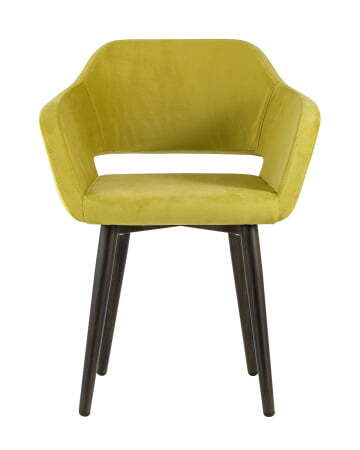 Стул с подлокотниками Саймон велюр золотистый (Стул Саймон золотистый)