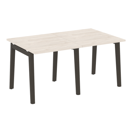 Стол переговорный на деревянных опорах Onix Wood OW.PRG-2.0 1560x980x750 (Денвер Светлый/Дуб Темный)