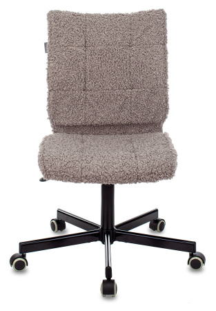 Кресло СН-330М серый экомех крестов. металл черный (Серый) Кресло СН-330М серый экомех крестов. металл черный (Серый)