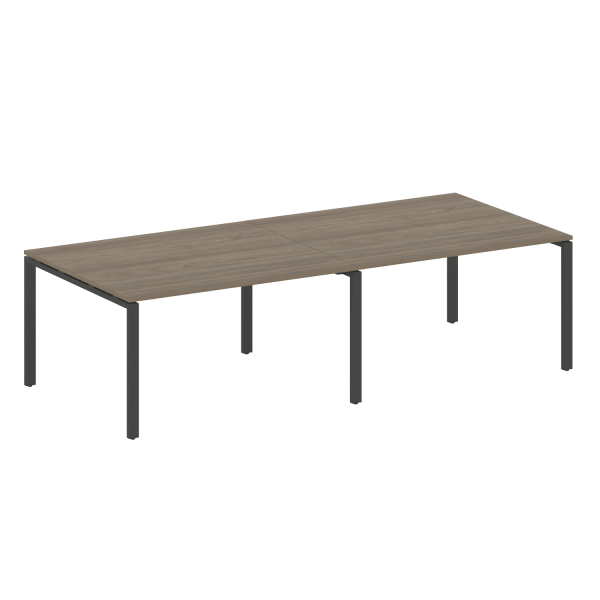 Переговорный стол 2 столешницы Metal System Style БП.ПРГ-2.3 2800x1235x750 (Вяз/Антрацит металл) Переговорный стол 2 столешницы Metal System Style БП.ПРГ-2.3 2800x1235x750 (Вяз/Антрацит металл)