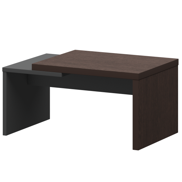 Стол журнальный Кортез KZH-09 900x550x450 (Дуб венге/Графит)