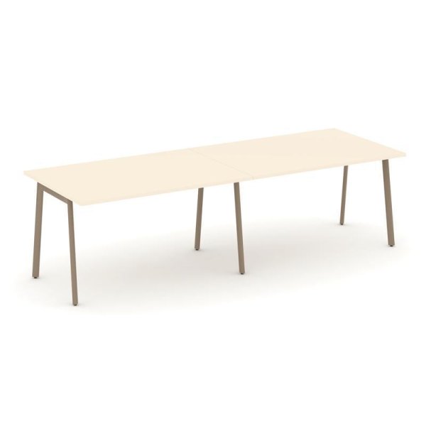 Стол переговорный ES.PRG-2.3-P (2760х980х750) (Сатин/Металл Латте) Стол переговорный ES.PRG-2.3-P (2760х980х750) (Сатин/Металл Латте)