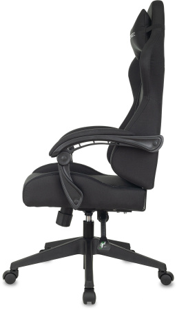 Кресло игровое Zombie Predator черный Neo Black с подголов. крестов. пластик (Черный)