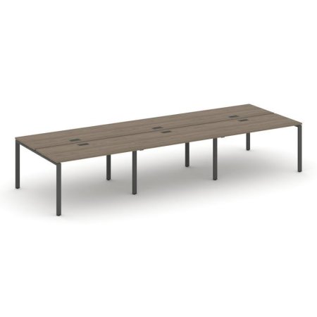 Рабочая станция 2-х сторонняя SN-6P.DRS-082 (3540х1632х750) (Вяз Благородный/Металл Антрацит)