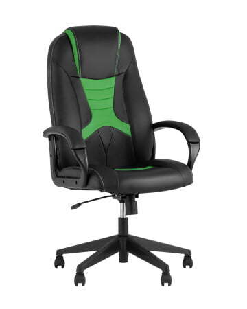 Кресло игровое TopChairs ST-CYBER 8 черный/салатовый (Геймерское кресло ST-CYBER 8 салатовый)