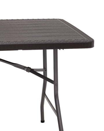 Стол складной чемодан пластиковый Кейт 180 коричневый (Стол складной Кейт коричневый) Стол складной чемодан пластиковый Кейт 180 коричневый (Стол складной Кейт коричневый)