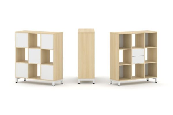 Набор стеллажа 1 сторонний, 3 яруса SN.NS-331 (1121х400х1248) (Акация Лорка/Белый/Металл Белый) Набор стеллажа 1 сторонний, 3 яруса SN.NS-331 (1121х400х1248) (Акация Лорка/Белый/Металл Белый)