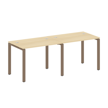 Рабочая станция на 2 раб.места Metal System Style БП.СМ-2.1 2000x720x750 (Акация/Мокко металл)