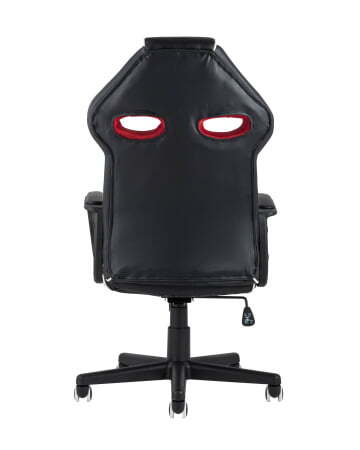 Кресло игровое TopChairs Racer Lighti черное с красным (Геймерское кресло Racer Light черный, красный)