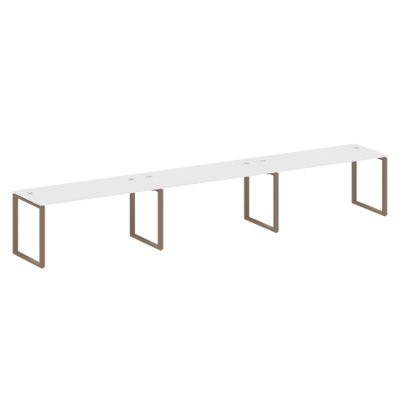 Рабочая станция Metal System Style БО.СМ-3.4 4800x720x750 (Белый/Мокко металл)