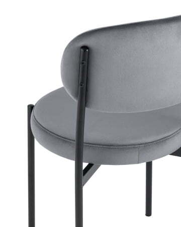 Стул Бриф велюр серый (Стул Бриф серый)