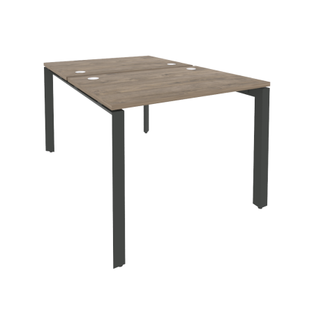 Рабочая станция на П-образном м/к Onix O.MP-D.RS-2.1.7 980x1475x750 (Тиквуд Темный/Черный металл)