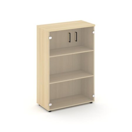 Шкаф средний широкий SN.STS.E-205 (796х400х1203) (Акация Лорка/Прозрачный)