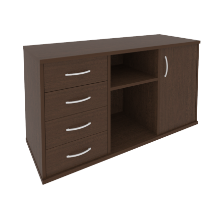 Тумба под оргтехнику Riva А.МТ-2 1192x450x667 (Венге)
