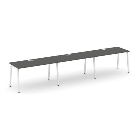 Рабочая станция 2-х сторонняя SN-4A.DRS-072 (3540х1432х750) (Антрацит/Металл Белый)