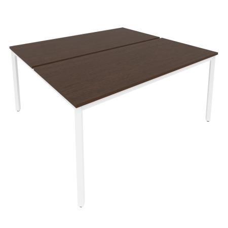 Рабочая станция на металлокаркасе Slim С.СП-6.3 1580x1475x750 (Венге Цаво/Белый металл)