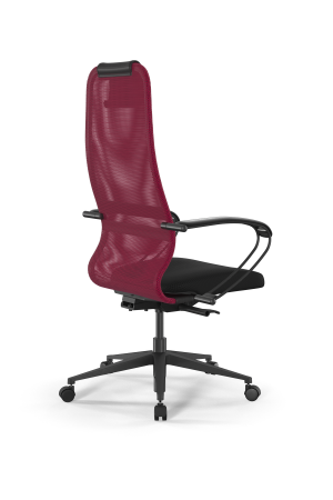 Кресло для руководителя Метта SynchroSit 8 B1-8K - X1+UMF(X1) /Uh00/Wh00/K1bL(M24.B11.G19.W02) (Красный | Черный)