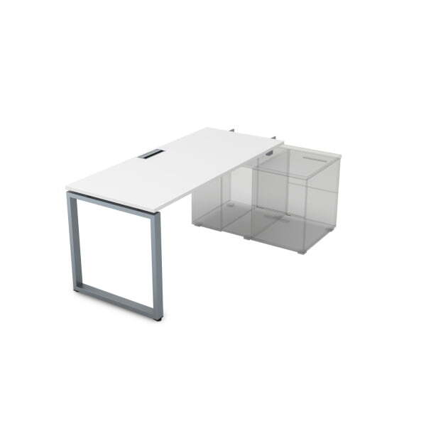 СПН-О.989 Стол системы БЕНЧ прямолинейный,для крепления на тумбу, начальный (1400x800x750) (Белый премиумСерый) СПН-О.989 Стол системы БЕНЧ прямолинейный,для крепления на тумбу, начальный (1400x800x750) (Белый премиумСерый)